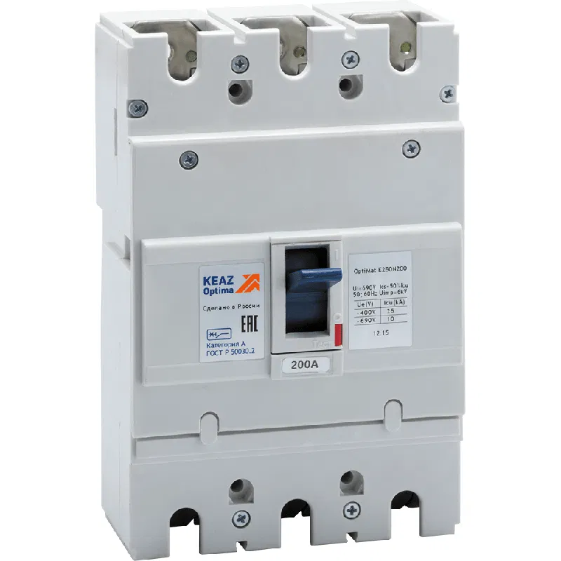 Circuit breaker 3p 125A 25kA OptiMat E250N125 УХЛ3 РЕГ КЭАЗ 273922