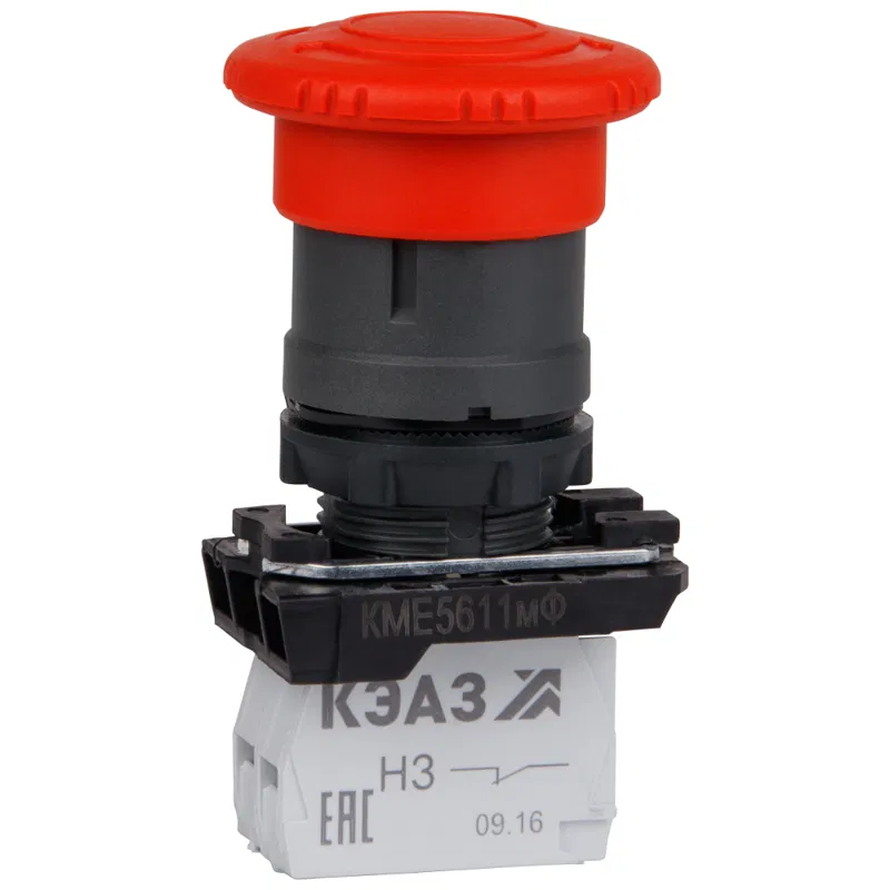 Mushroom push button switch KME5122mF 2NO+2NC IP40 red KÉAZ 274153