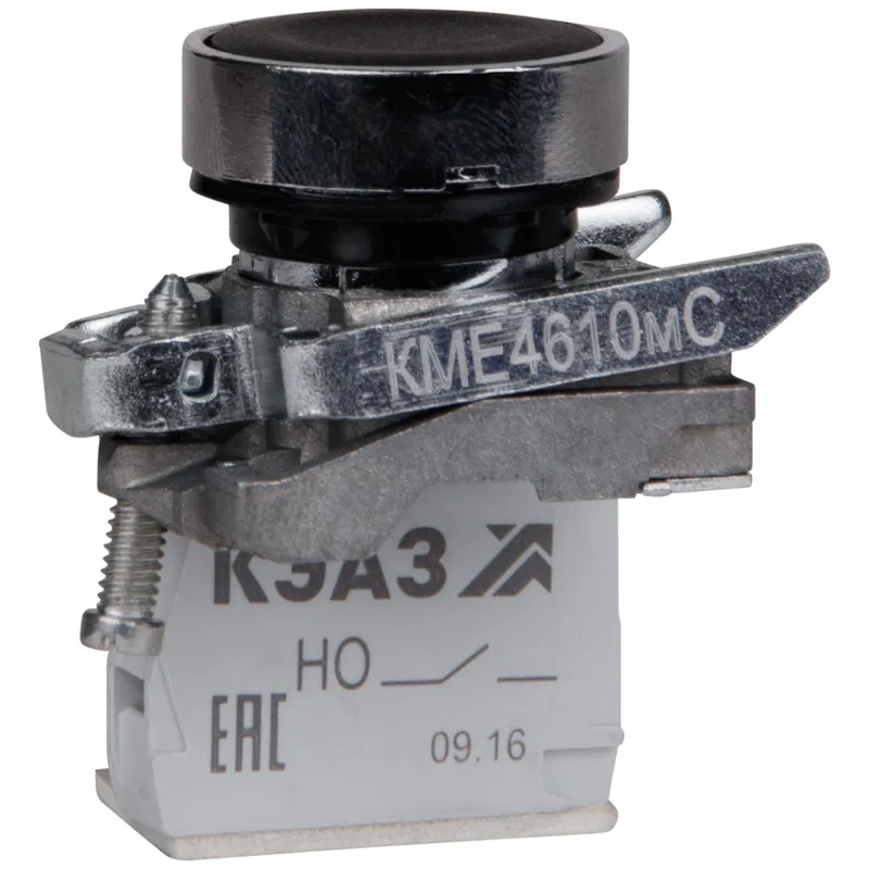 Button KME4501mS-black-0no+1nz-cylinder-IP54 KÉAZ 275181