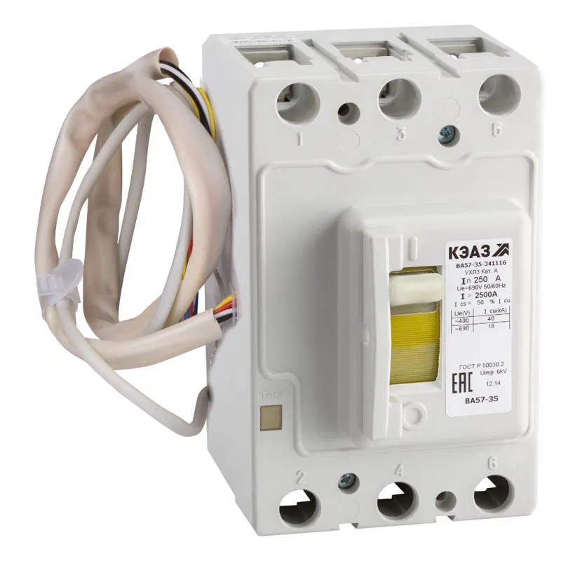 Circuit breaker 3p 100A 1000Im 30kA VA57-35-641116 UHL3 440V DC KÉAZ 283243