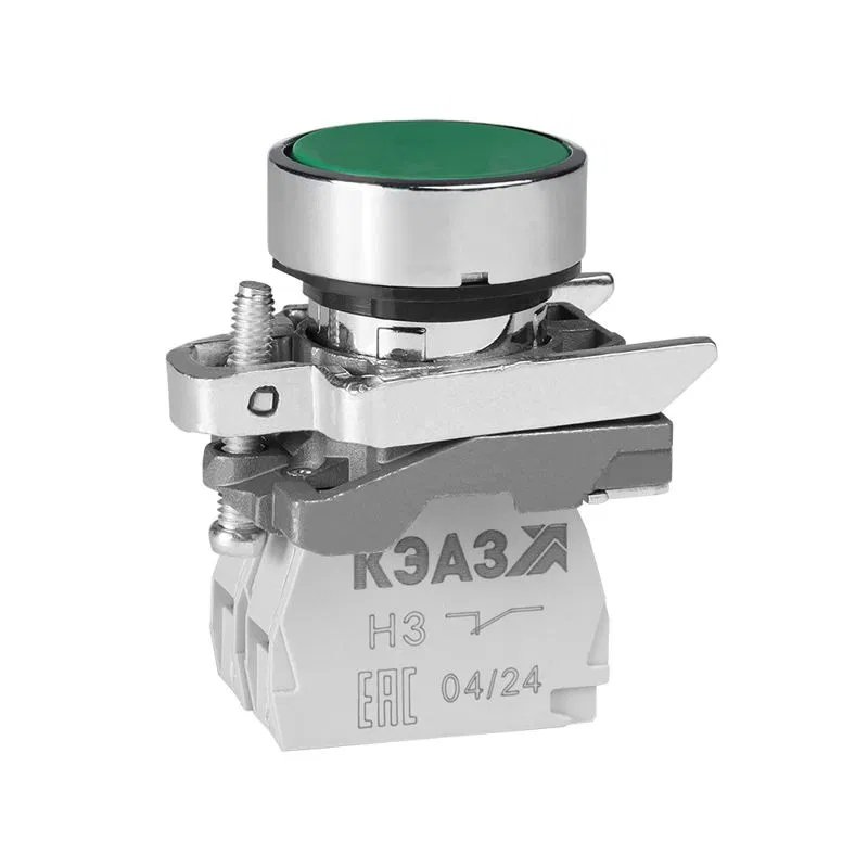 Button KME4210mC-green-1no+0nz-cylinder-IP65 KÉAZ 284295