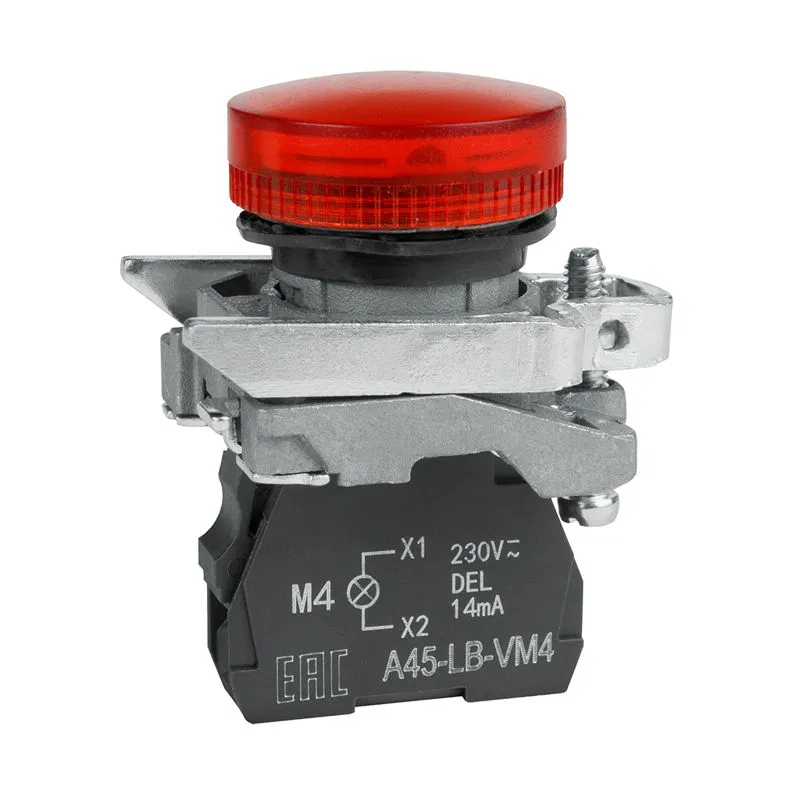 OptiSignal D22 C4-L-M4 signal lamp red metal 230-240VAC XB4BVM4 КЭАЗ 332176