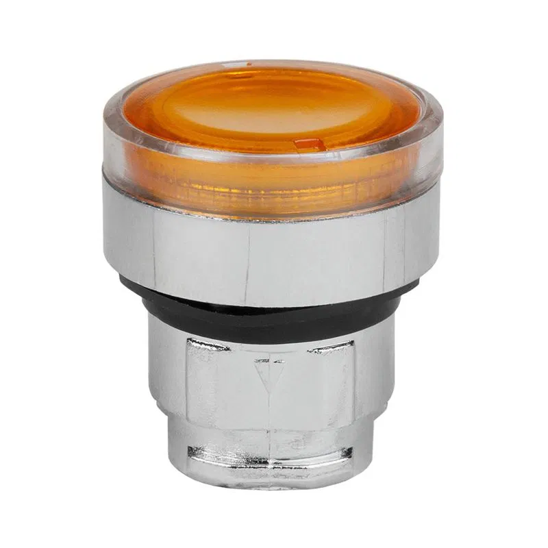 Головка кнопки OptiSignal D22 A4-PL-5 с подсветкой желт. металл ZB4BW353 КЭАЗ 332259