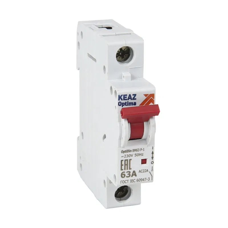 模块式负荷开关 1P 32A OptiDin BM63P УХЛ3 КЭАЗ 332870