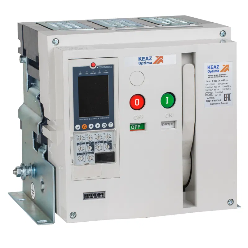 塑壳断路器 4P 800A 85kA OptiMat A 800 S2 4P 85 F MR8.1 B C0000 M0 P04 S1 03 КЭАЗ 347311