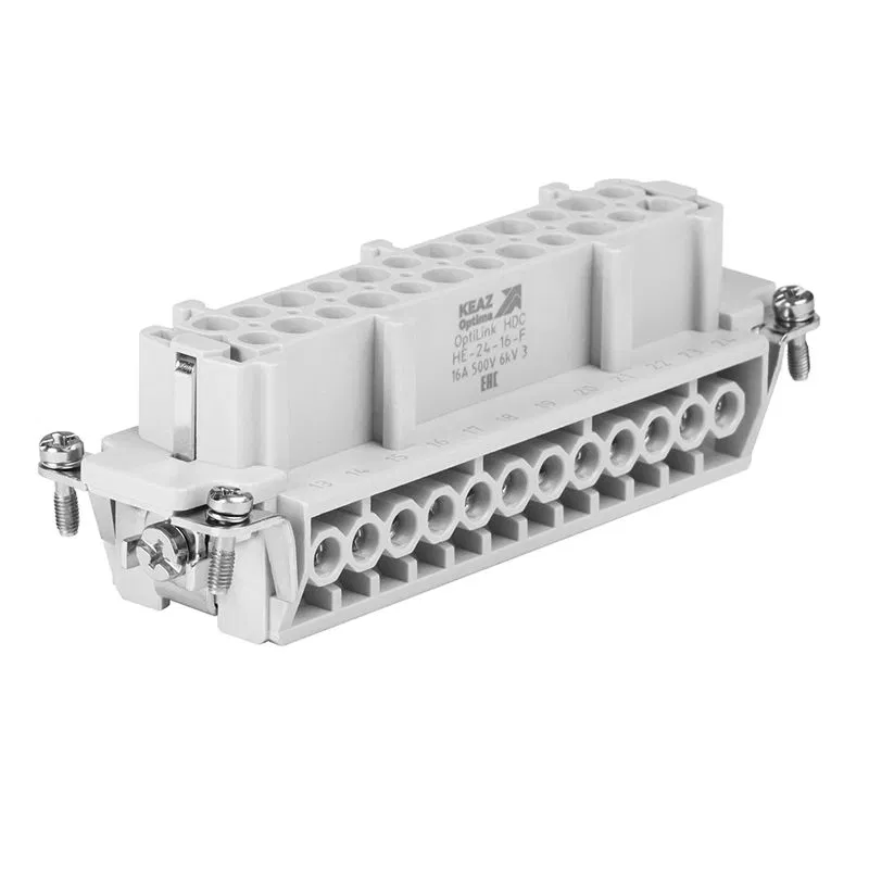 Розетка OptiLink HDC-HE-24-16-F-(0.75-2.5) 500В КЭАЗ 352265