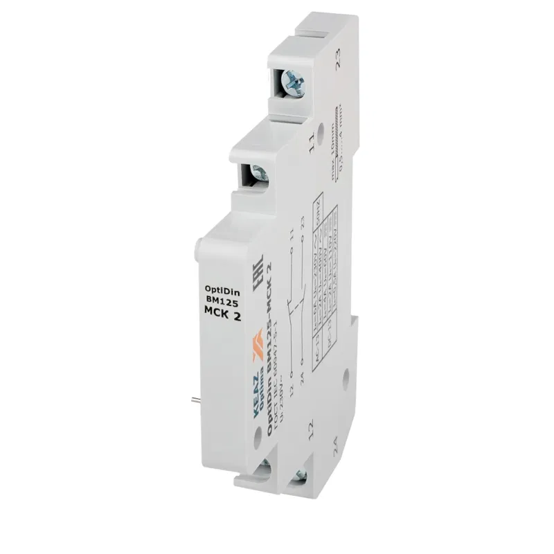 Модуль свободных контактов 1п 6А 10кА OptiDin BM125-MCK 2-ОМ4-РЕГ КЭАЗ 353068