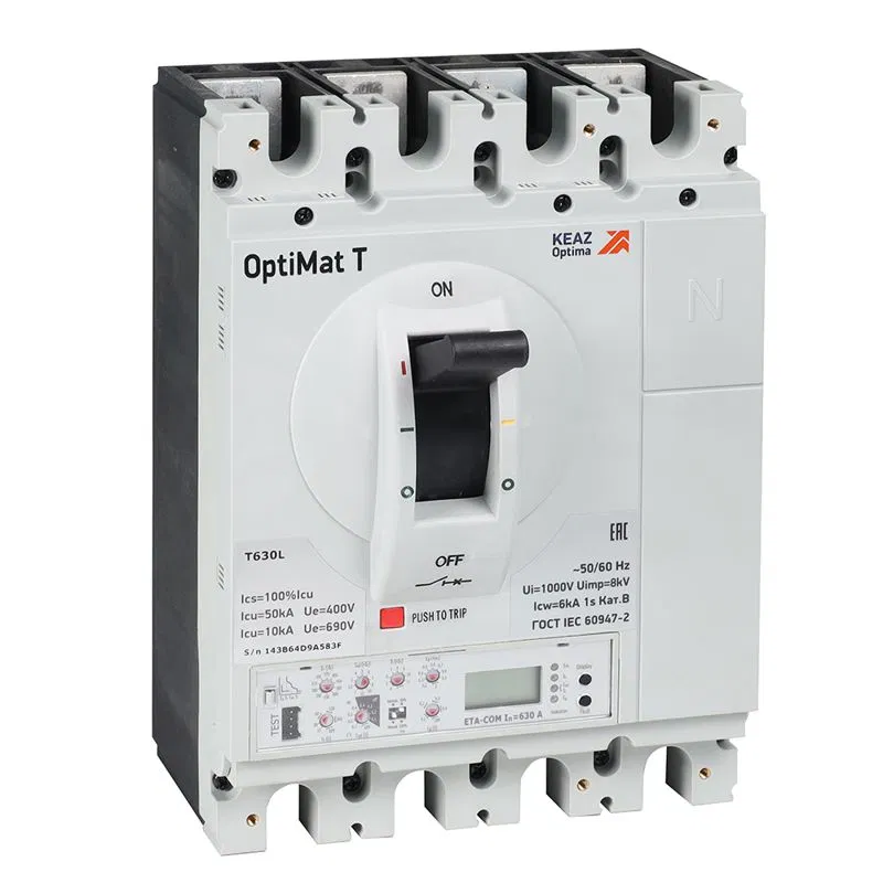 4极 250A OptiMat T400H ETA-COM КЭАЗ 356338 自动断路器