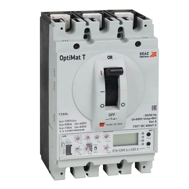 Выключатель автоматический 3п 125А OptiMat T250V ETA КЭАЗ 356702