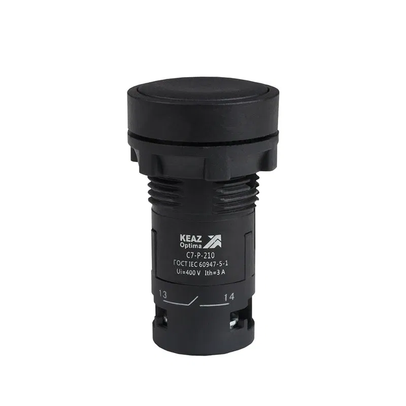 Кнопка OptiSignal Compact D22 С7-P-201 черн. 1НЗ XB7NA22 КЭАЗ 362025