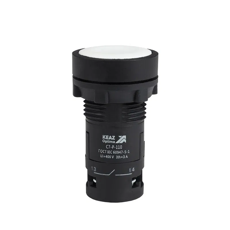 Кнопка OptiSignal Compact D22 С7-P-102 бел. 2НЗ XB7NA14 КЭАЗ 362036