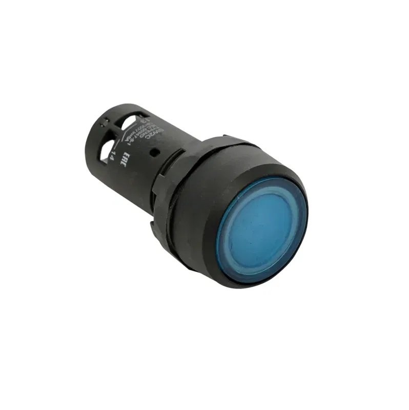 Кнопка с фиксацией с подсветкой OptiSignal Compact D22 С7-PHL-B610 син. 1НО 24В AC/DC XB7NJ06B1 КЭАЗ 362113