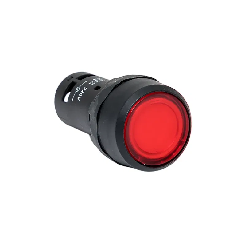 Кнопка с фиксацией с подсветкой OptiSignal Compact D22 С7-PHL-M401 красн. 1НЗ 230В AC XB7NJ04M2 КЭАЗ 362116