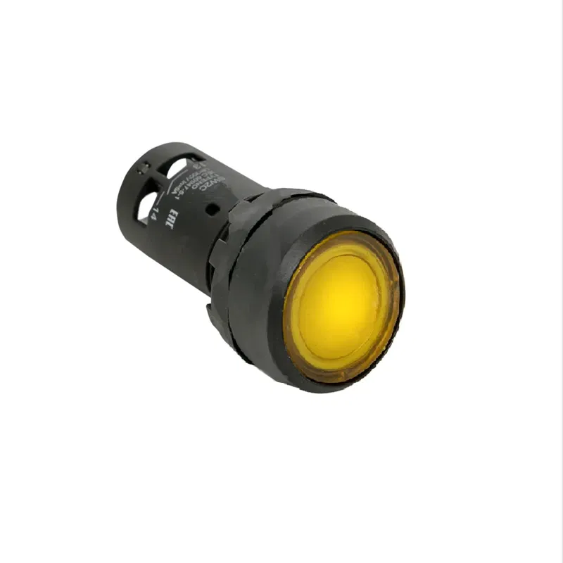 Кнопка с фиксацией с подсветкой OptiSignal Compact D22 С7-PHL-M510 желт. 1НО 230В AC XB7NJ05M1 КЭАЗ 362122
