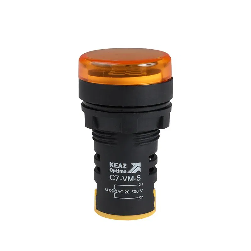 Индикатор напряжения OptiSignal Compact D22 С7-VM-5 желт. 20-500В AC AD22VM КЭАЗ 362190