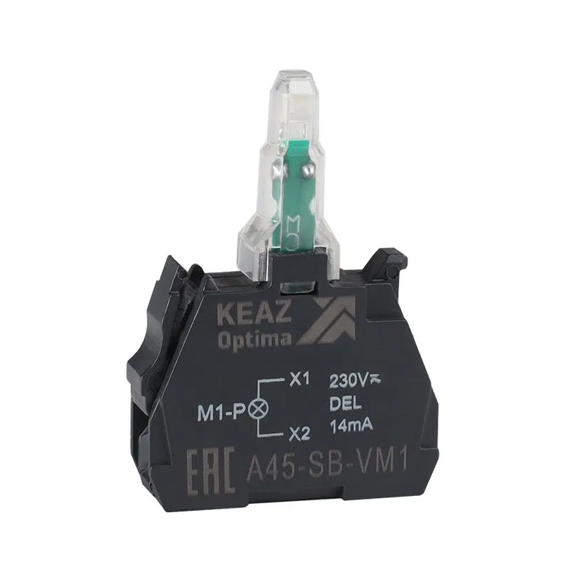 Блок световой OptiSignal D22 A45-SB-VM5 желт. 110-230 В AC/DC с защитой от наводок ZBVM5 КЭАЗ 362252