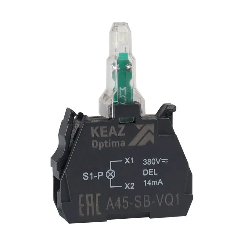 Блок световой OptiSignal D22 A45-SB-VQ3 зел. 380 В AC с защитой от наводок ZBVQ3 КЭАЗ 362255
