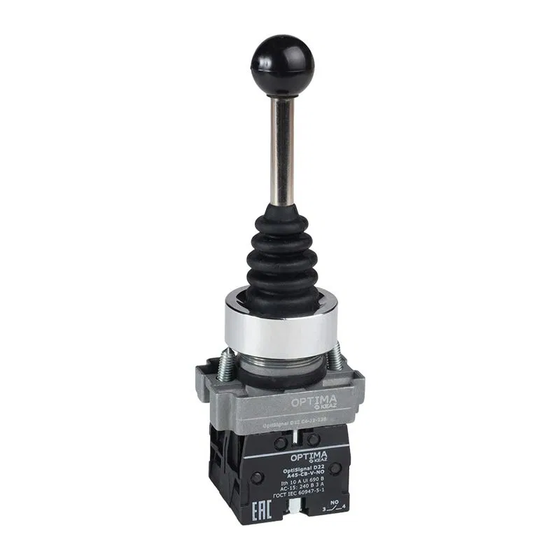 Джойстик OptiSignal D22 C4-J2-220 метал. 2 положения 2НО без фиксации КЭАЗ 380093