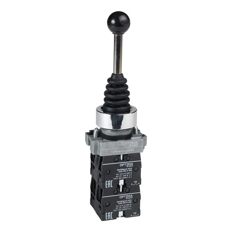 Джойстик OptiSignal D22 C4-J4-240 метал. 4 положения 4НО без фиксации КЭАЗ 380097