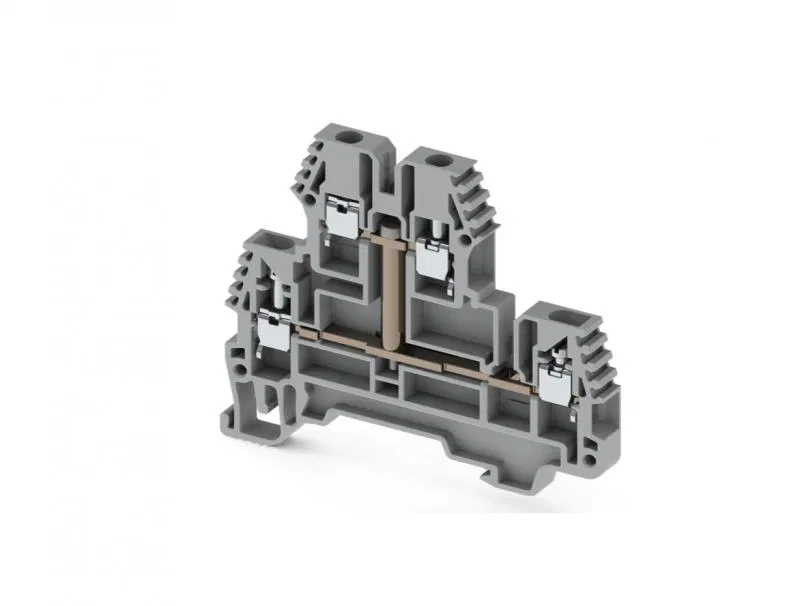 2层接线端子 PIK 2.5RDK 2.5mm² 带内置跳线 Klemsan 325259
