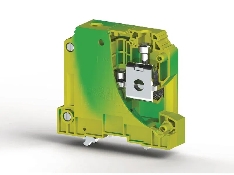 Terminal block AVK50 T for DIN-rail 50mm2 (earth) Klemsan 334190