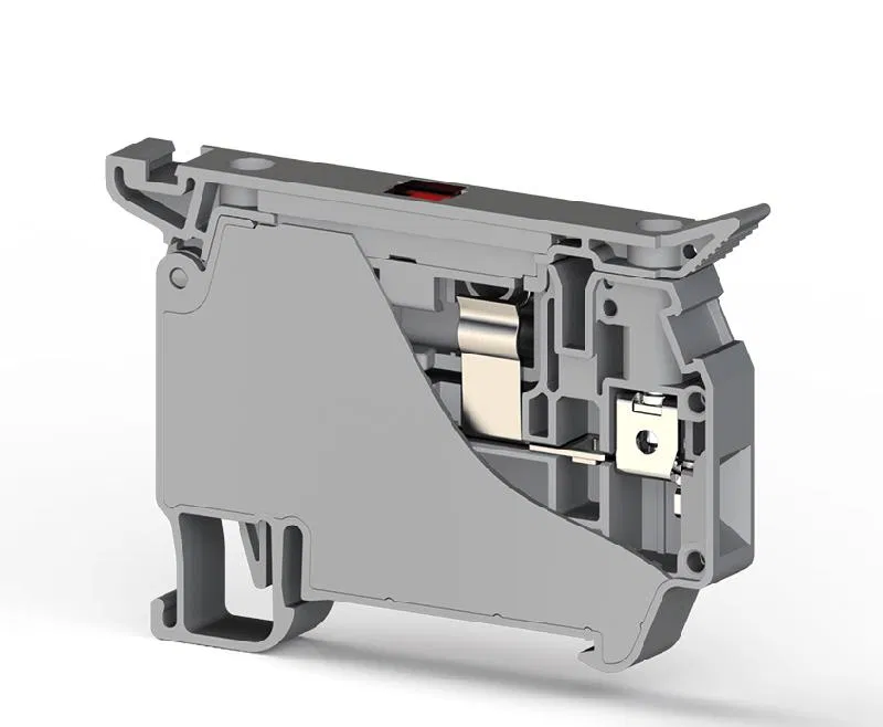 Terminal block with fuse holder for DIN-rail ASK 5LD 220V (NONPOLARITY) Klemsan 353439