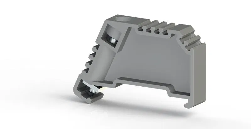 DIN-rail clamp MR35 with screw dia. KD 3 Klemsan 495049