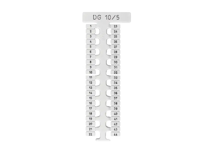 Marking DG10/5 without inscriptions 1 plate - 44pcs (pkg.440pcs) Klemsan 505310