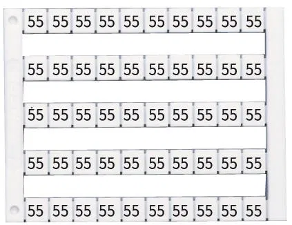 Маркировка горизонтальная DY5 (6) 1 пластина - 50шт (уп.500шт) Klemsan 505006