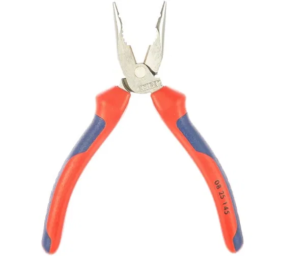 尖嘴组合钳，加长钳口 L-145mm 镀铬 Knipex KN-0825145