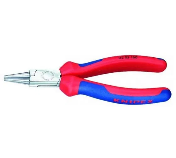 Круглогубцы губки d3х30мм L160мм хром. двухкомпонентн. рукоятки Knipex KN-2205160