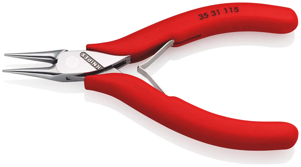 Круглогубцы захватные для электроники L-115мм обливные рукоятки Knipex KN-3531115