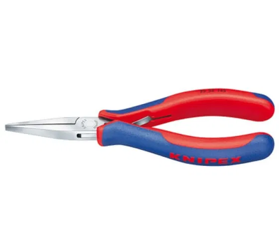 电子专用平嘴钳 L145mm 双材质手柄 Knipex KN-3552145