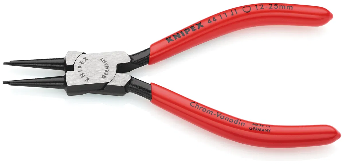 内径卡簧钳 直嘴 夹持范围 d 12-25mm L-140mm Cr-V Knipex KN-4411J1