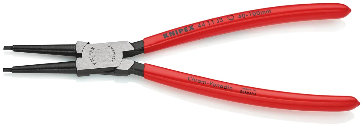 Internal circlip pliers straight jaws seat size d 40-100mm L-225mm Cr-V Knipex KN-4411J3