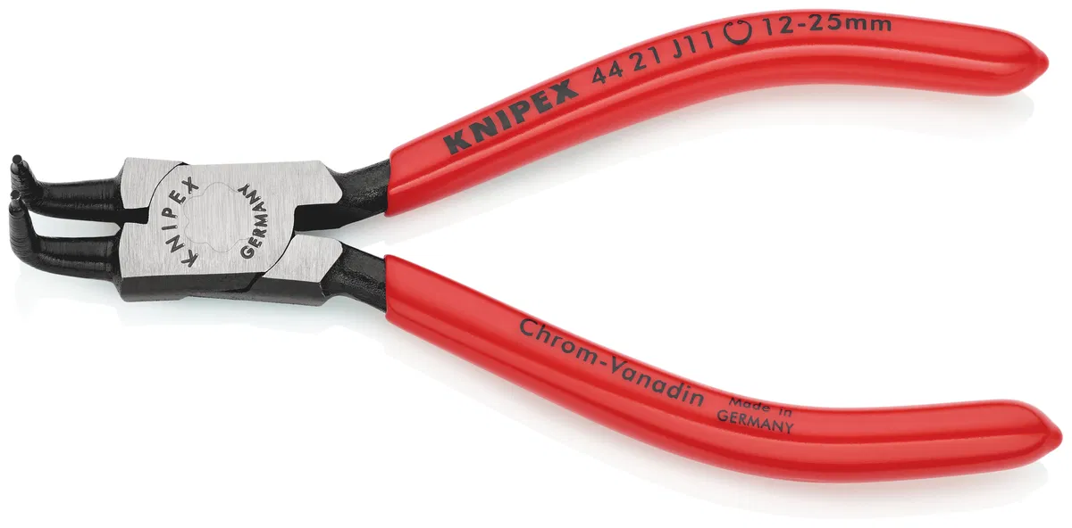 Internal circlip pliers angled jaws 90deg seat size d 12-25mm L-130mm Cr-V Knipex KN-4421J11
