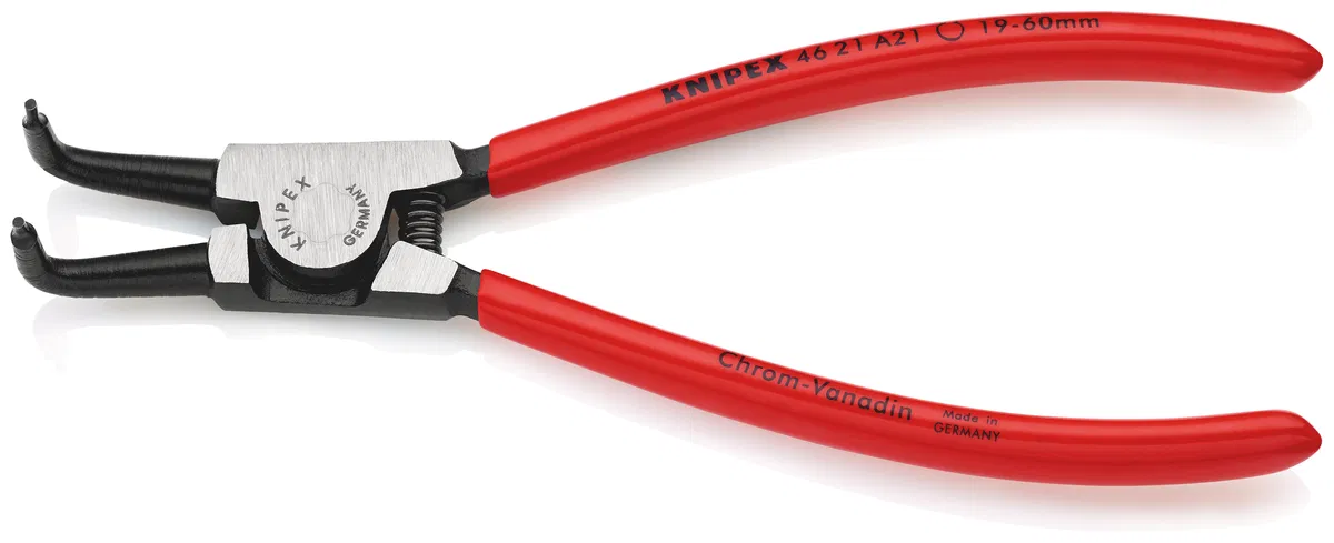 External circlip pliers 90° angled jaws. gripping size d 19-60mm L-170mm Cr-V Knipex KN-4621A21