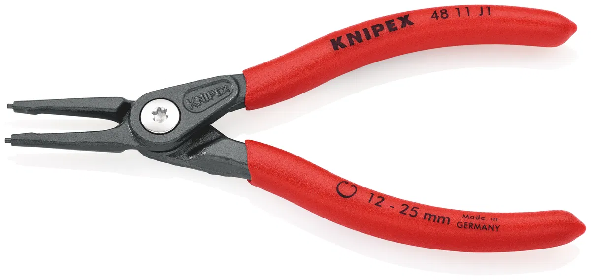 精密内卡环钳，压入式钳口，直嘴，L-140mm Cr-V Knipex KN-4811J1
