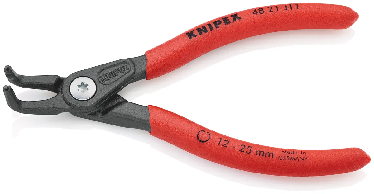 90度钳口内卡环精密钳，压入式钳尖，L-130mm Cr-V Knipex KN-4821J11