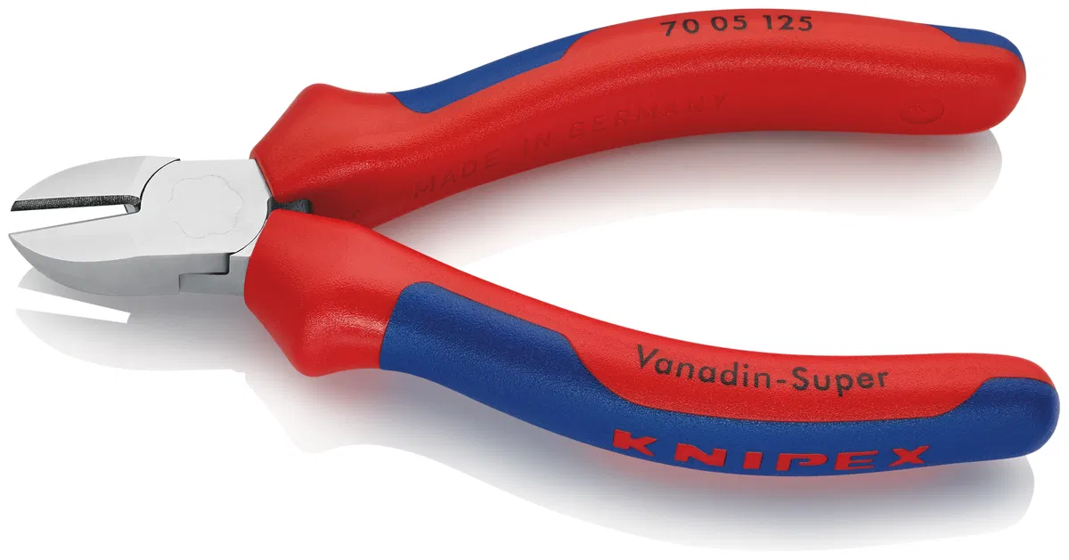 斜口钳 L-125mm 刃口硬度 62 HRC 镀铬 Knipex KN-7005125