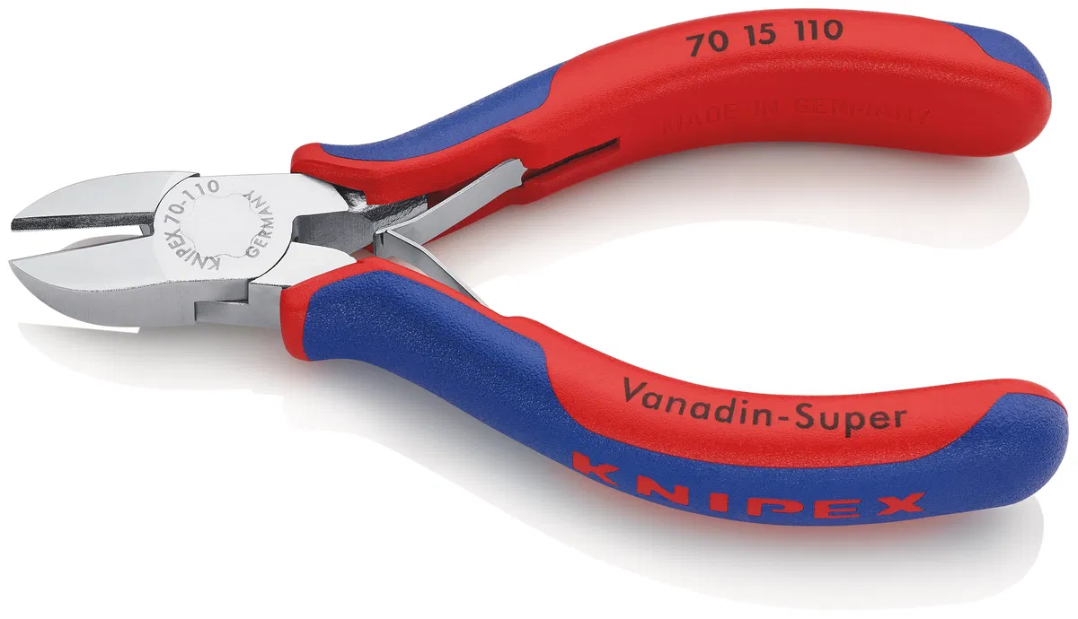 Бокорезы пружинный механизм L-110мм твердость кромок 62 HRC Knipex KN-7015110