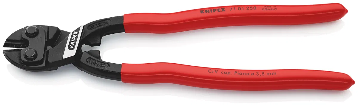 Compact bolt cutter L-200mm black Knipex KN-7101250