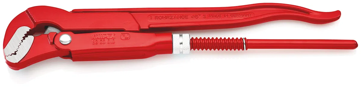 Pipe wrench 1 inch S-shaped. thin jaws d42mm (1 5/8 inch) L-320mm Cr-V Knipex KN-8330010