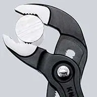 Adjustable pliers with locking mechanism 27mm (1 inch) with 27mm wrench L-125mm Cr-V dipped handles ser. Knipex KN-8701125