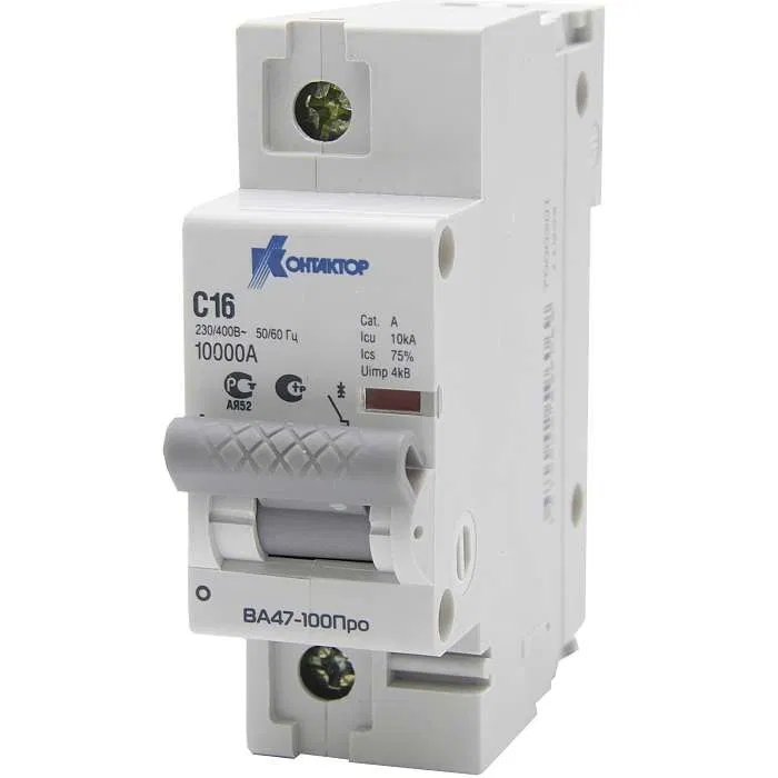 Circuit breaker VA47-100 1P 63A Icu-10kA x-ka WITH CONTACTOR 7000308