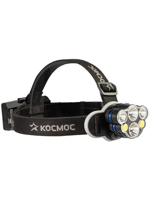 Headlamp 2x4W T6 2x2W XPE 2x2W COB /Li-ion 2x1200mAh ABS plastic KOSMOS (KOC852Lit)