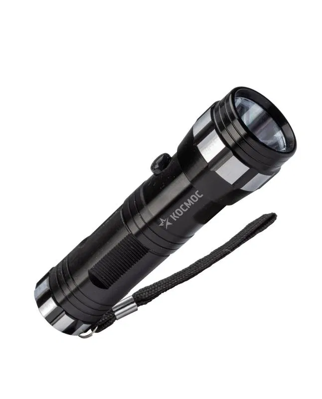 手持式手电筒 1W LED 3xAAA 铝制外壳 手持带 КОСМОС KOS108B