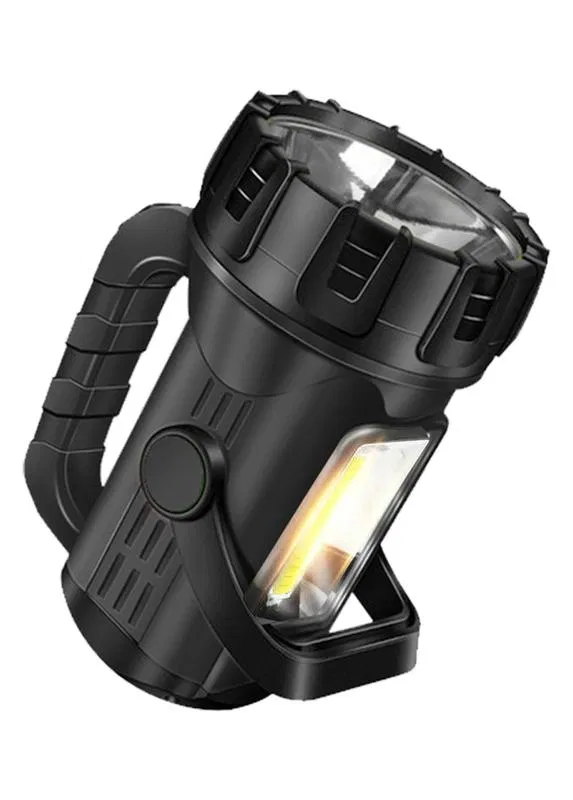 Premium rechargeable flashlight directed light 5W COB 5W lithium battery 3.6Ah Micro USB charger cord (included) KOSMOS KOSAc8010WLith