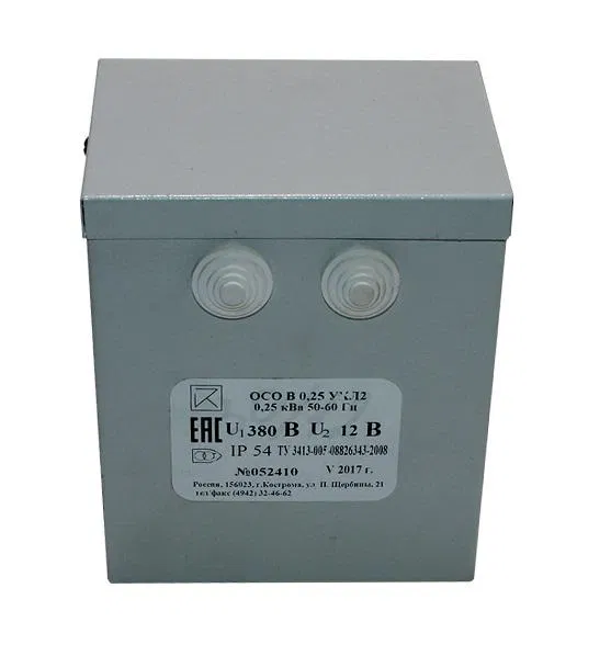 Transformer OSOV-0.25 220/24V UHL2 Kostroma OS0000011255 Kostromskoe FKU IK-1