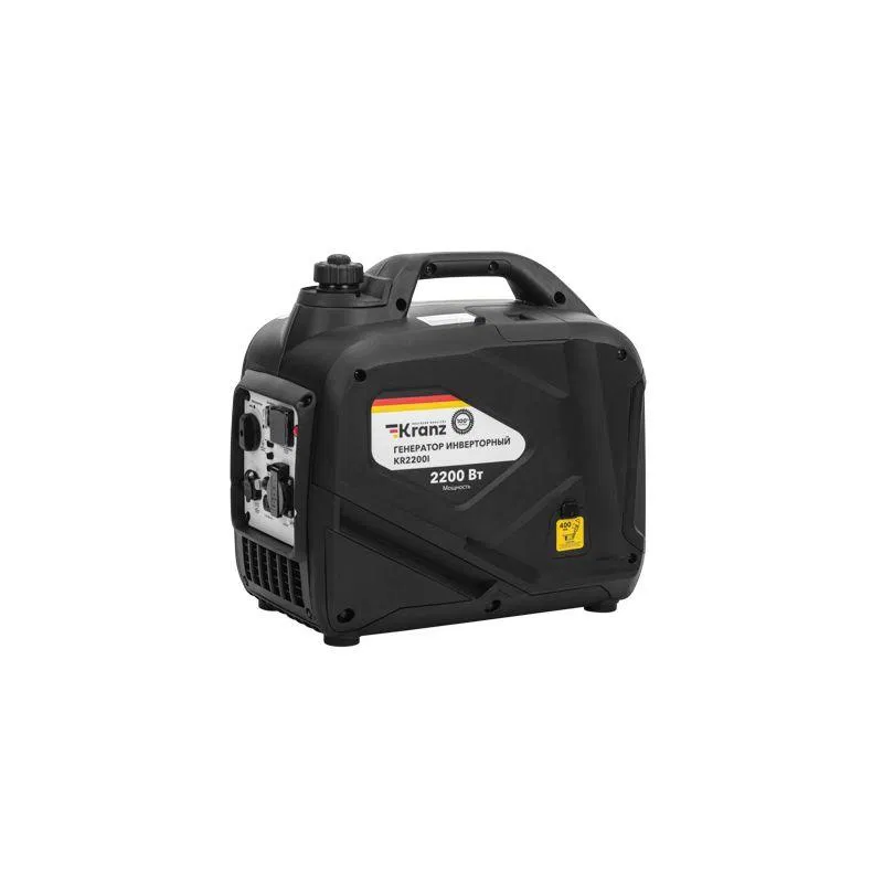 Генератор инверторный KR2200I 2.2кВт 230В 4л закрытый корпус ручной старт KRANZ KR-16-1141